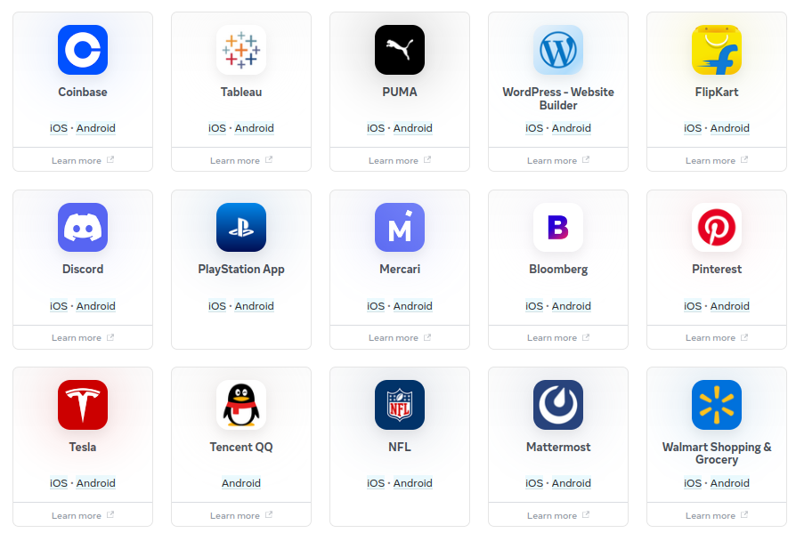 Companies including McDonald's, Netflix, Philips, VMware, Quizlet, and 9GAG using Kotlin Multiplatform for cross-platform development.