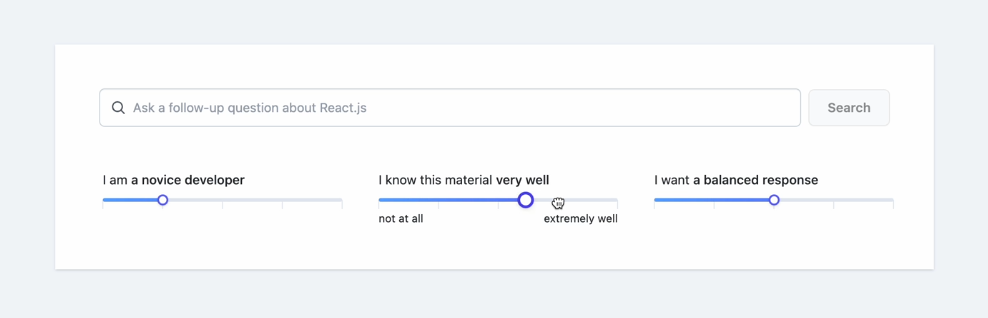 GitHub Copilot for Docs interface allowing developers to ask programming questions and receive documentation-based answers.