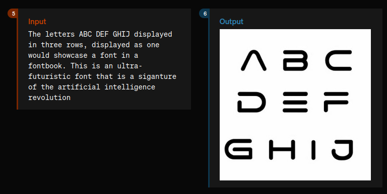 GPT-4o image generation example creating a futuristic alphabet font from a text prompt with accurate typography and consistent characters.