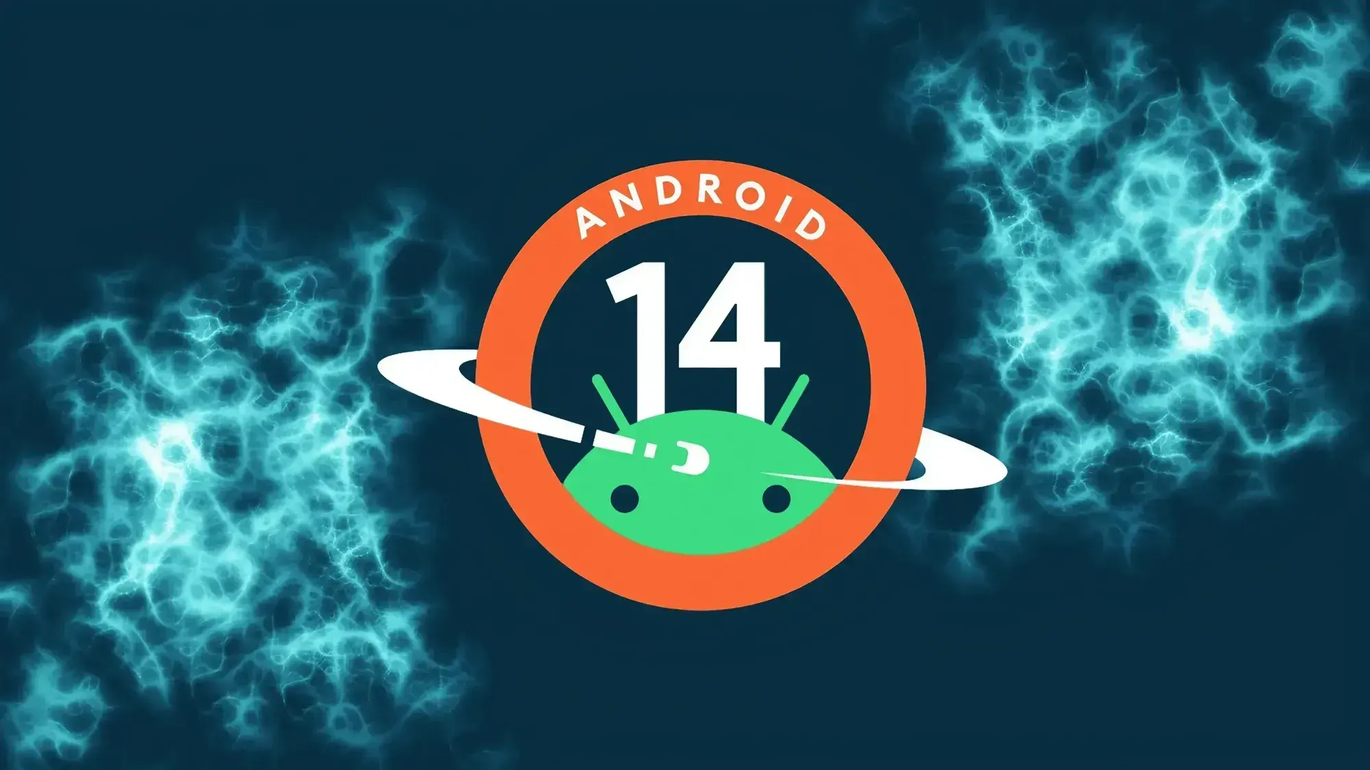 Dynamic Android 14 wallpaper featuring modern design elements, emphasizing vital updates for Android developers.